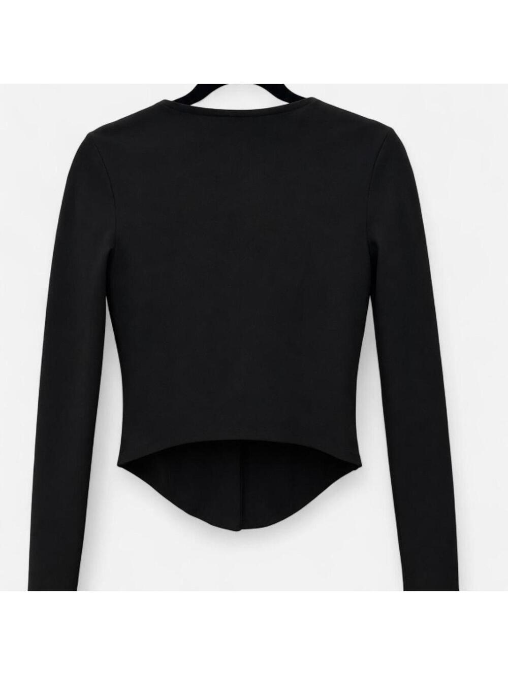 Good American - Button Corset Top in Black. - Picture 5 of 5